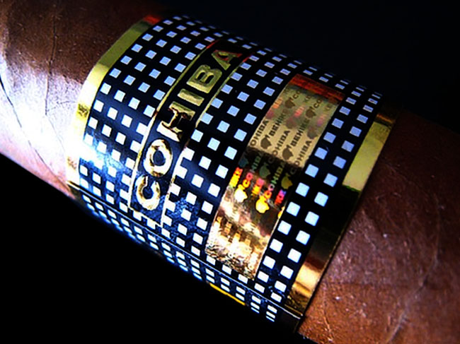 Объёмный логотип Cohiba