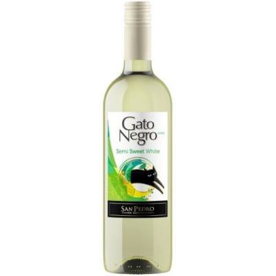 Вино San Pedro, "Gato Negro" Semi-Sweet White, 2023