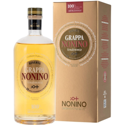 Граппа Nonino, "Vendemmia Riserva di Annata" in barriques, 2019, gift box