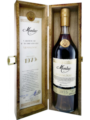 Арманьяк "Monluc" Armagnac AOC, 1975, wooden box, 0.7 л