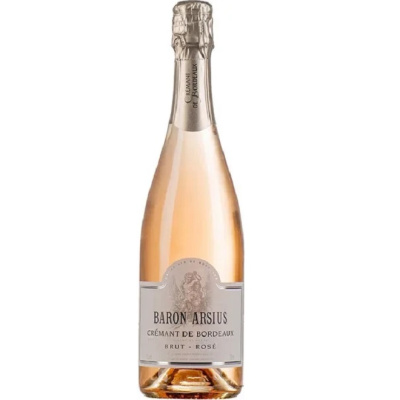 Игристое вино "Baron Arsius" Cremant de Bordeaux AOC Rose Brut