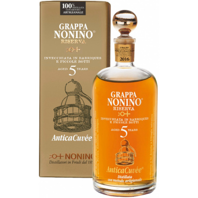 Граппа Grappa Nonino Riserva Antica Cuvee, gift box, 0.7 л