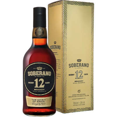 Бренди Soberano Gran Reserva 12 Gonzalez Byass (gift box) - 0.7 л