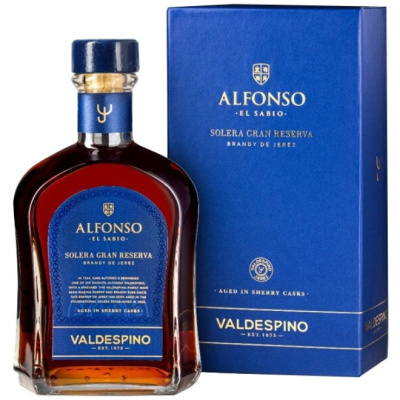 Бренди Brandy Valdespino Gran Reserva Alfonso el Sabio, gift box, 0.7 л