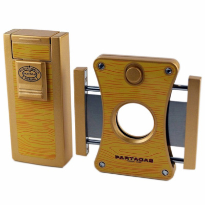 Комплект PARTAGAS YELLOW (гильотина и зажигалка)