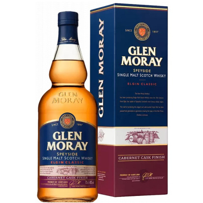 Виски "Glen Moray" Elgin Classic Cabernet Cask Finish, gift box, 0.7 л