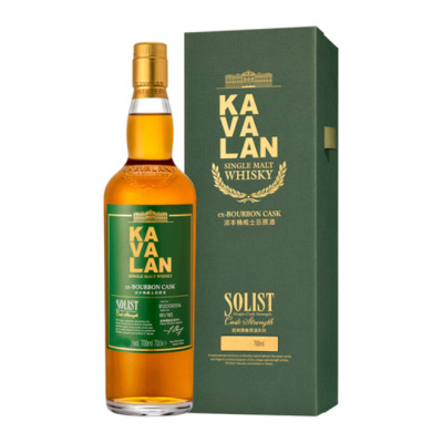 Виски Kavalan Solist ex-Bourbon Cask Single Cask Strength 55.6% 0.7 л в коробке