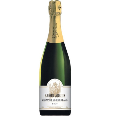 Игристое вино "Baron Arsius" Cremant de Bordeaux AOC Brut