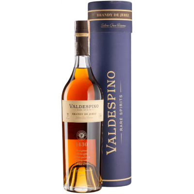 Бренди Valdespino, Brandy de Jerez Solera Gran Reserva, in tube, 0.7 л