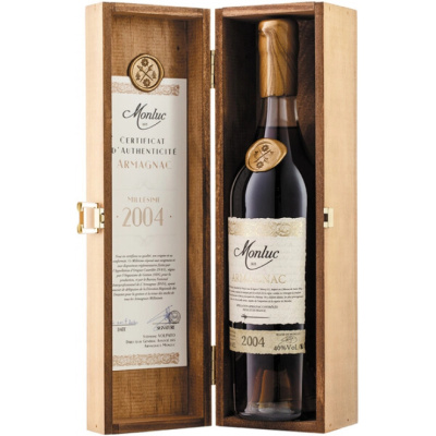 Арманьяк "Monluc" Armagnac AOC, 2004, wooden box, 0.7 л