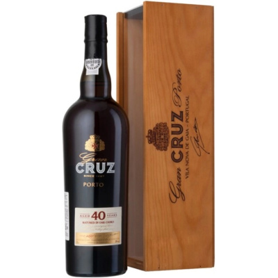 Портвейн Porto Gran Cruz 40 Years Old, wooden box