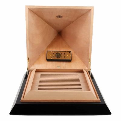 Хьюмидор Аdorini "Pyramid L Deluxe Bi-Color Cedro Black", на 100 сигар, двухцветный